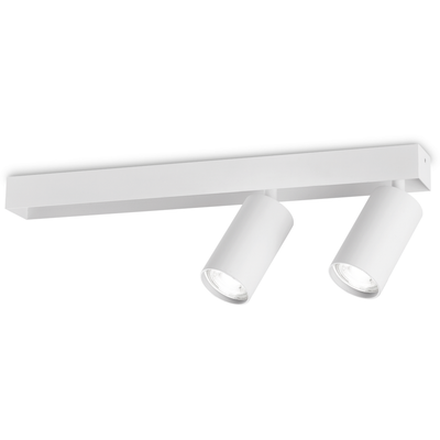 Ideal Lux Profilo downlight, white, 2-bulb, metal - Thumbnail 2