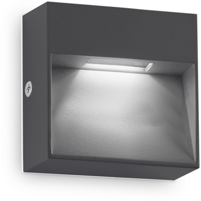 Ideal Lux Lighting Dedra Wall Light Black - Black