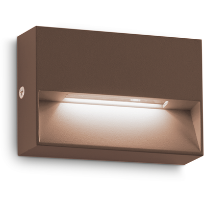 Ideal Lux Lighting Dedra Wall Light Brown - Brown