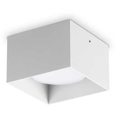 Ideal Lux Spike Square downlight, white, aluminium, 10 x 10 cm - Thumbnail 2
