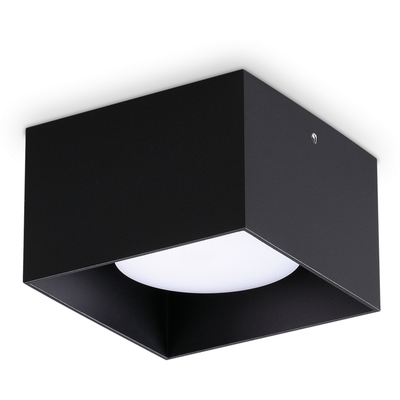 Ideal Lux Spike Square downlight, black, aluminium, 10 x 10 cm - Thumbnail 2