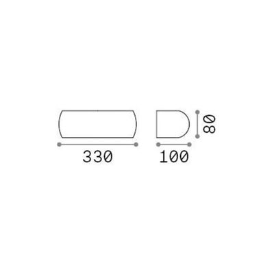 Giove Wall Light Grey - Grey - Thumbnail 2