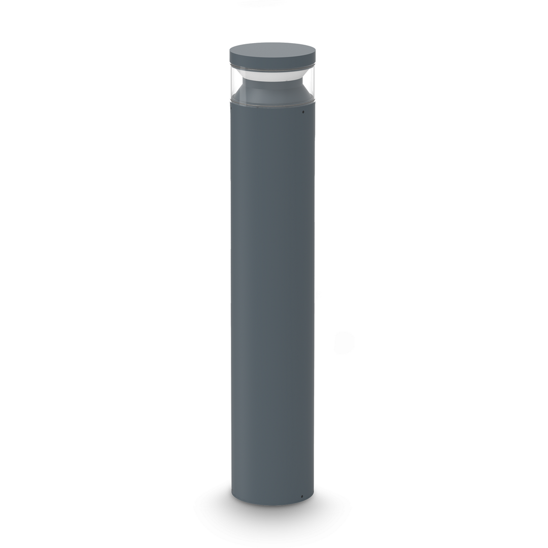 Ideal Lux Lighting Boeing Bollard Light Black A - Black - Image 1
