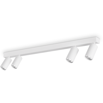 Ideal Lux Profilo downlight, white, 4-bulb, metal - Thumbnail 2