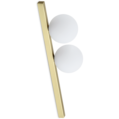 Ideal Lux ceiling lamp Binomio brass-coloured 2flg metal glass - Thumbnail 2
