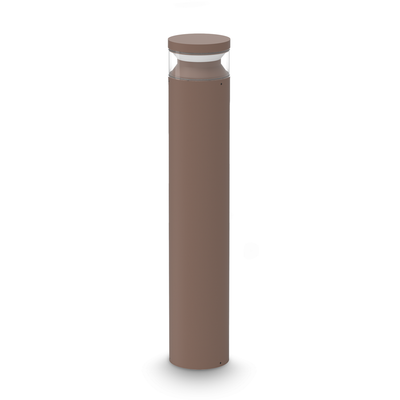 Ideal Lux Lighting Boeing Bollard Light Brown - Brown