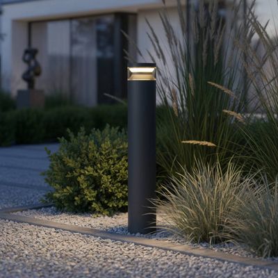 Ideal Lux Lighting Boeing Bollard Light Black B - Black - Thumbnail 2