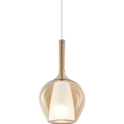 Ideal Lux Kalique 1 hanging light, amber, Ø 18 cm - Thumbnail 2