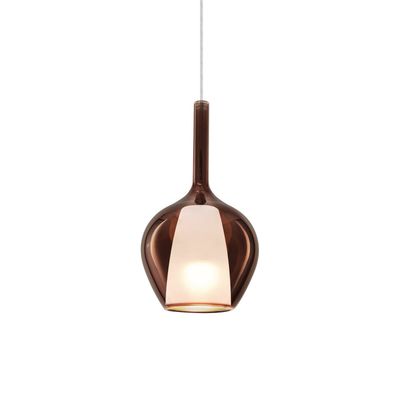Ideal Lux Kalique 1 hanging light, copper-coloured, Ø 18 cm