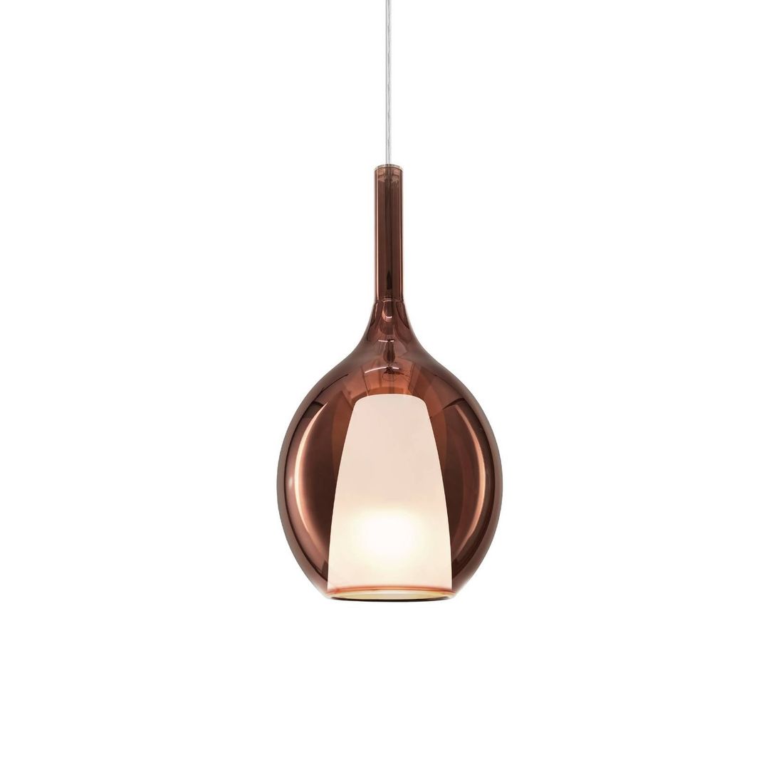 Ideal Lux Kalique 2 hanging light, copper-coloured, Ø 18 cm - Image 1