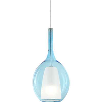 Ideal Lux Kalique 2 hanging light, blue, Ø 18 cm, plastic - Thumbnail 2