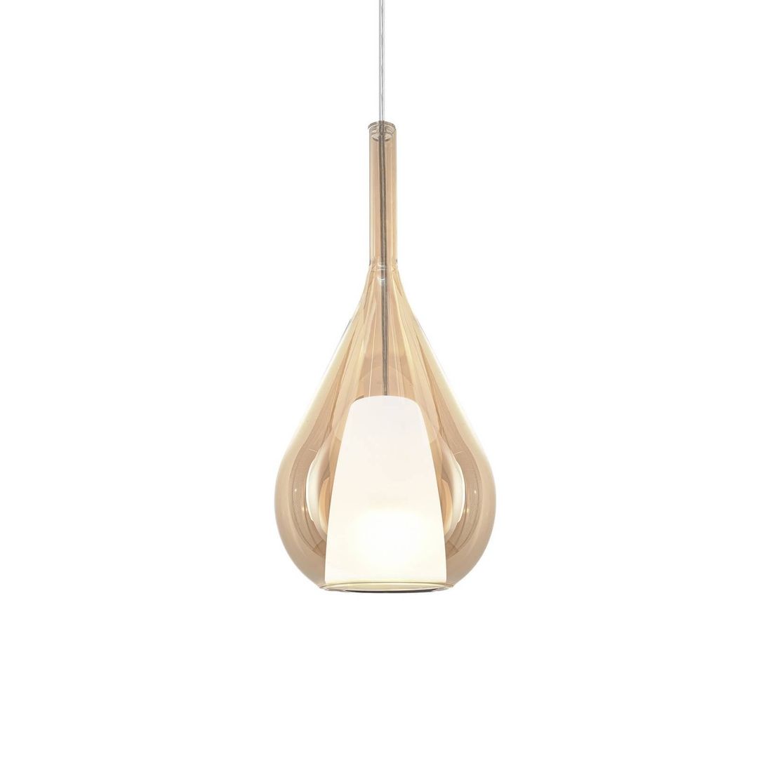 Ideal Lux Kalique 3 hanging light, amber, Ø 18 cm - Image 1