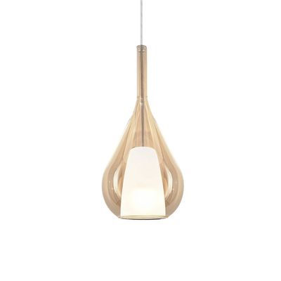 Ideal Lux Kalique 3 hanging light, amber, Ø 18 cm