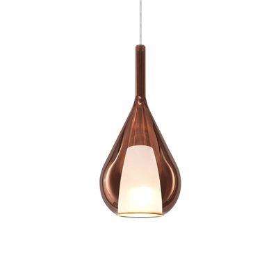 Ideal Lux Kalique 3 hanging light, copper-coloured, Ø 18 cm