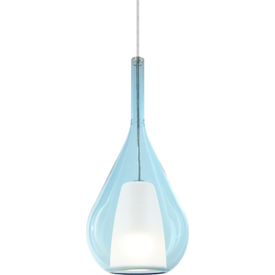 Ideal Lux Kalique 3 hanging light, blue, Ø 18 cm, plastic - Thumbnail 2