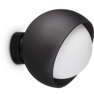 IDEAL LUX Bloom wall lamp, black, Ø 17 cm, metal - Thumbnail 2