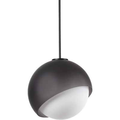 IDEAL LUX Bloom hanging light, Ø 30 cm, black, metal/glass - Thumbnail 2