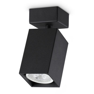 IDEAL LUX Dynamite Square ceiling spotlight, black, length 5.7 cm - Thumbnail 2