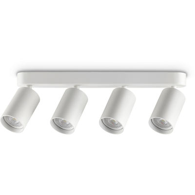 IDEAL LUX Dynamite Round ceiling spotlight, white, 38 cm, 4-bulb - Thumbnail 2