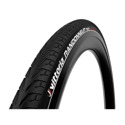 Vittoria Randonneur Tech 700c G2.0 Rigid Urban Tyre Black Reflective