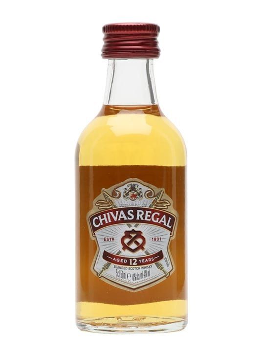 Chivas Regal 12 Year Old Blended Scotch Whisky Miniature, 5 cl - Image 1