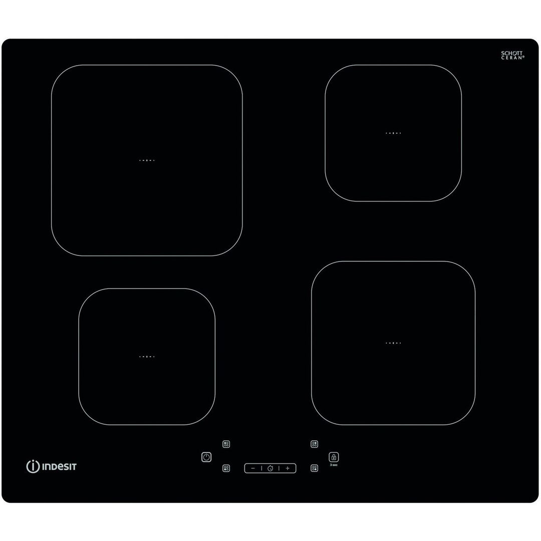 INDESIT IS 83Q60 NE 59 cm Electric Induction Hob - Black, Black - Image 1