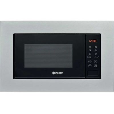 Indesit MWI120GX Built-In 800W Microwave with Grill - Stainless Steel