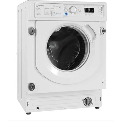 Indesit Push&Go 8kg Integrated Washing Machine - 1400rpm Quiet B-Rated - BI WMIL 81485 UK