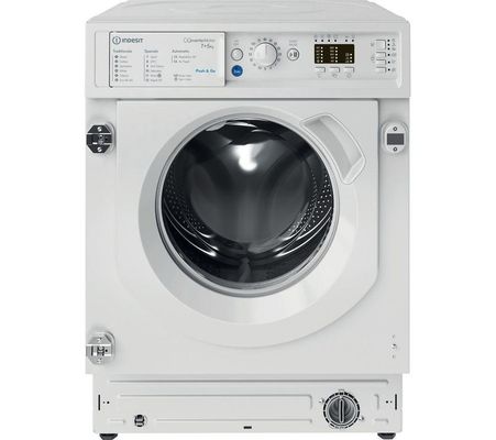 INDESIT Push&Go BI WDIL 75148 UK Integrated 7 kg Washer Dryer, White