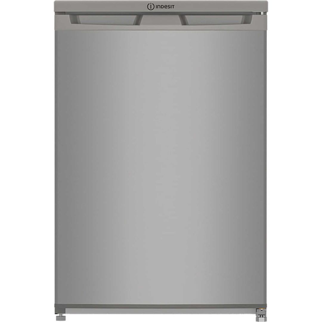 Indesit 95 Litre Freestanding Under Counter Larder Freezer - Silver - Image 1