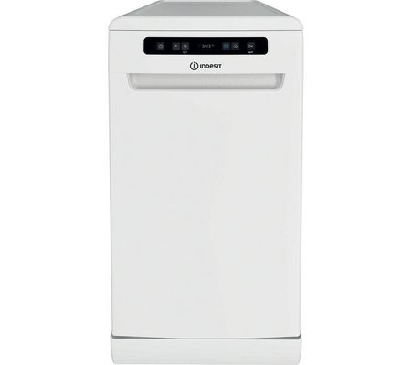 Indesit Push&Go Freestanding Slimline Dishwasher - D-Rated White