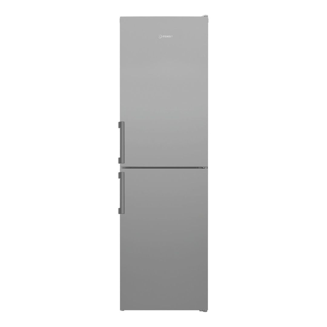 INDESIT IKNH 1261 S4UK 50/50 Fridge Freezer - Silver, Silver/Grey - Image 1