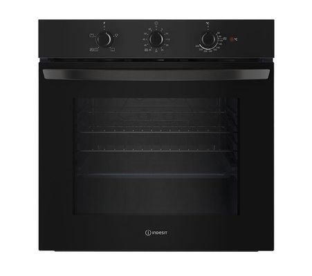 Indesit IO232HBUK Electric Conventional Single Oven - Black