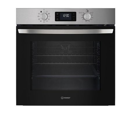 Indesit IO278P1XUK Turn&Go Electric Single Oven - Stainless Steel