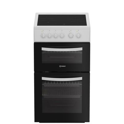 INDESIT ITE5VMW 50 cm Electric Ceramic Cooker - White, White