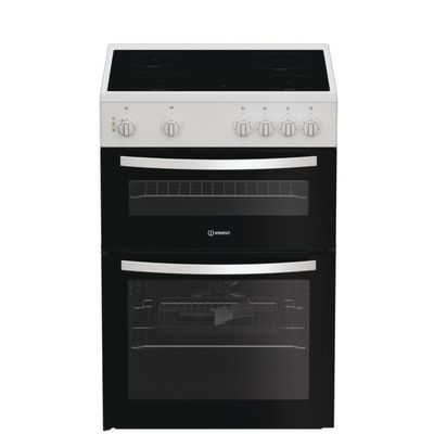 INDESIT ITE6VMW 60 cm Electric Ceramic Cooker - White, White