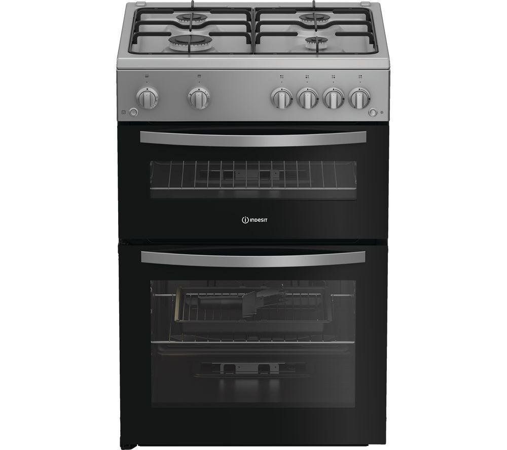 Indesit 60cm Gas Cooker - Silver - Image 1