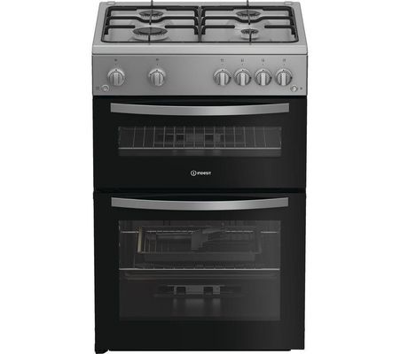 Indesit 60cm Gas Cooker - Silver