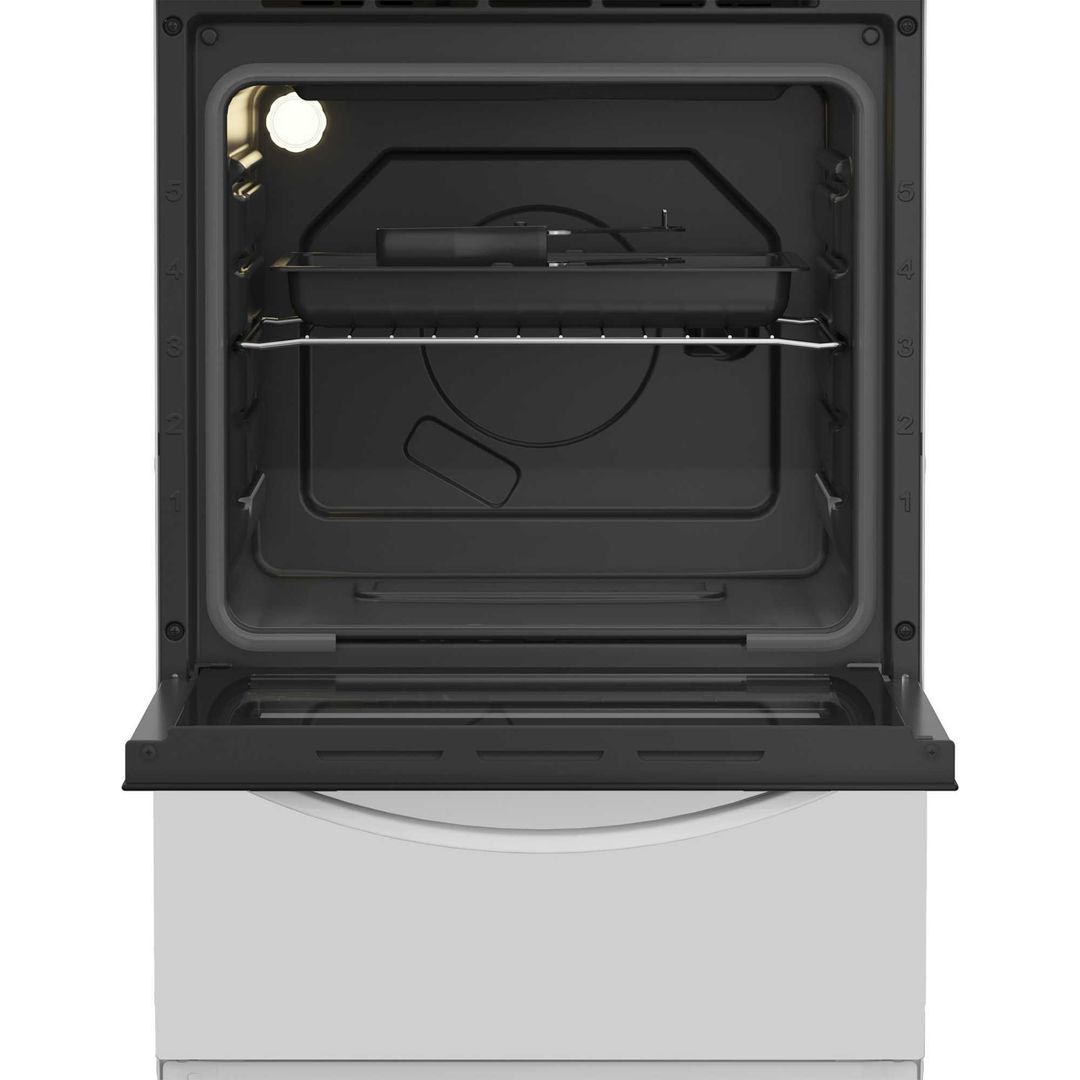 Indesit 50cm Electric Cooker - White - Image 1