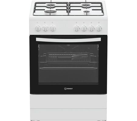 Indesit 60cm Dual Fuel Cooker - White