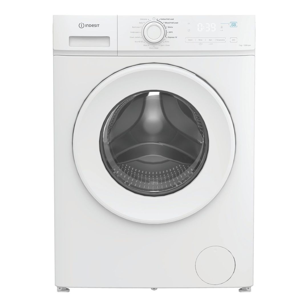 INDESIT My Time IMA 762 UK 7 kg 1200 Spin Washing Machine - White, White - Image 1