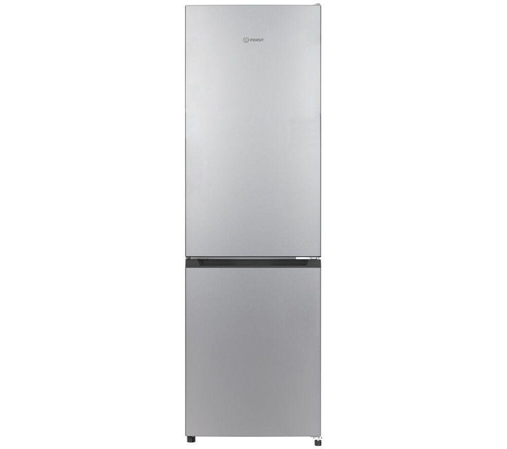 Indesit 250 Litre 70/30 Freestanding Fridge Freezer - Silver - Image 1