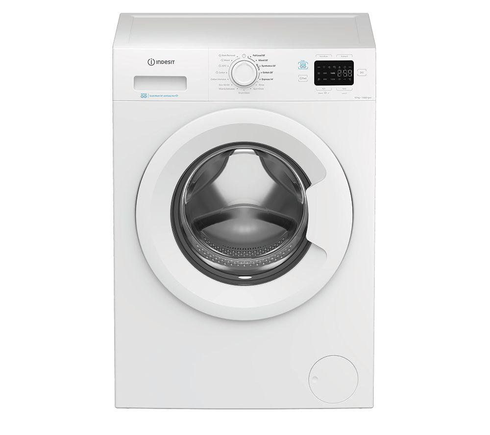 Indesit Push&Go 10kg 1400rpm Washing Machine - White - Image 1