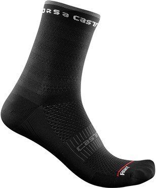 Castelli Rosso Corsa Women's 11 Road Socks Black - Thumbnail 2