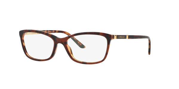 Versace Kobieta Versace VE3186 5077 Oprawki optyczne Acetat Żółw Motyl Normalna