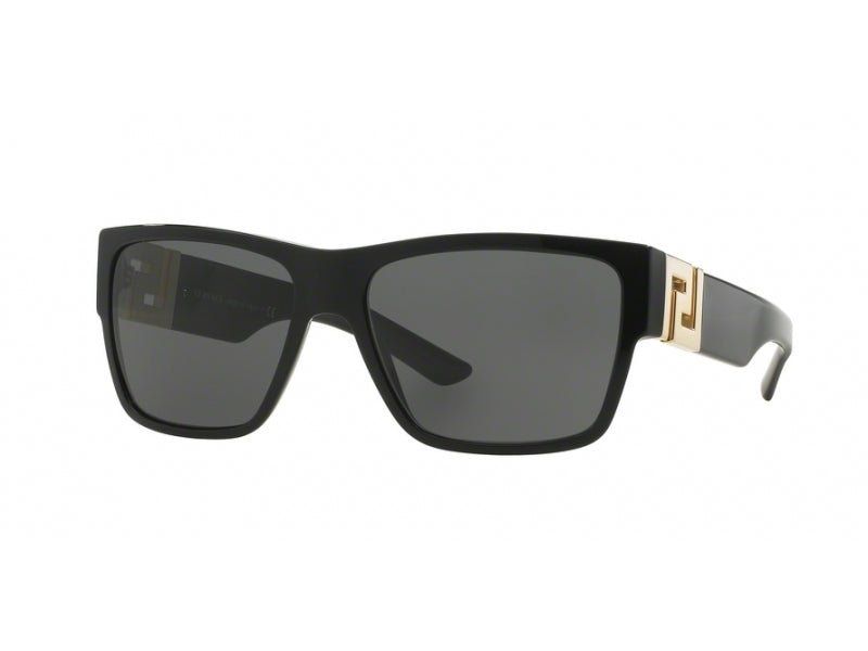 Versace Mężczyzna Versace VE4296 GB1/87 Okulary przeciwsłoneczne Acetat Czarny Szary Kwadratowy Normalna - Image 1