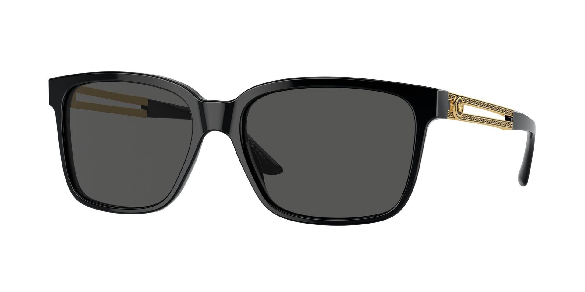 Versace Man Versace VE4307 GB1/87 Sunglasses Acetate Black Grey Squared Normal - Image 1