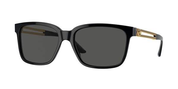 Versace Man Versace VE4307 GB1/87 Sunglasses Acetate Black Grey Squared Normal