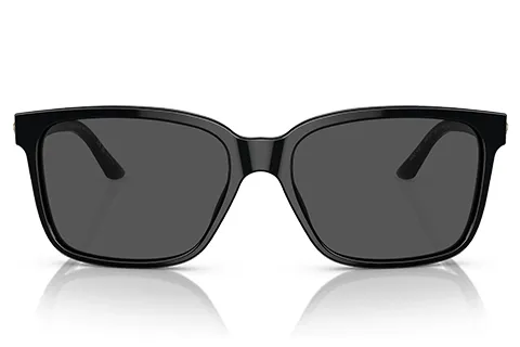 Versace Man Versace VE4307 GB1/87 Sunglasses Acetate Black Grey Squared Normal - Thumbnail 2