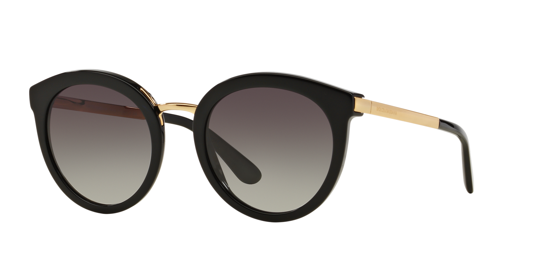 Dolce & Gabbana Woman Dolce & Gabbana DG4268 501/8G Sunglasses Acetate Black Grey Round Normal Shaded - Image 1